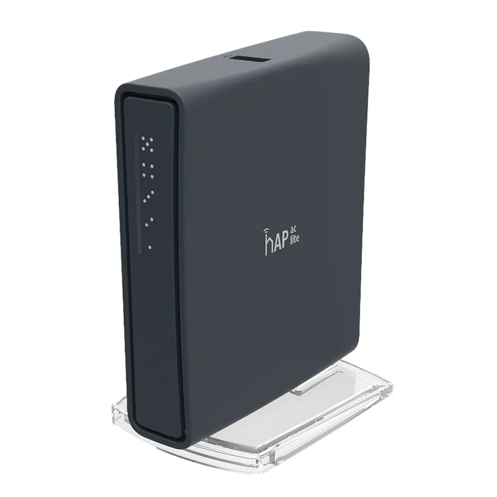 [RB952Ui-5ac2nD-TC] Mikrotik - (hAP ac lite Tower) RouterBoard 5 Puertos Fast Ethernet Wi-Fi Doble Banda 802.11ac Base Tipo Torre