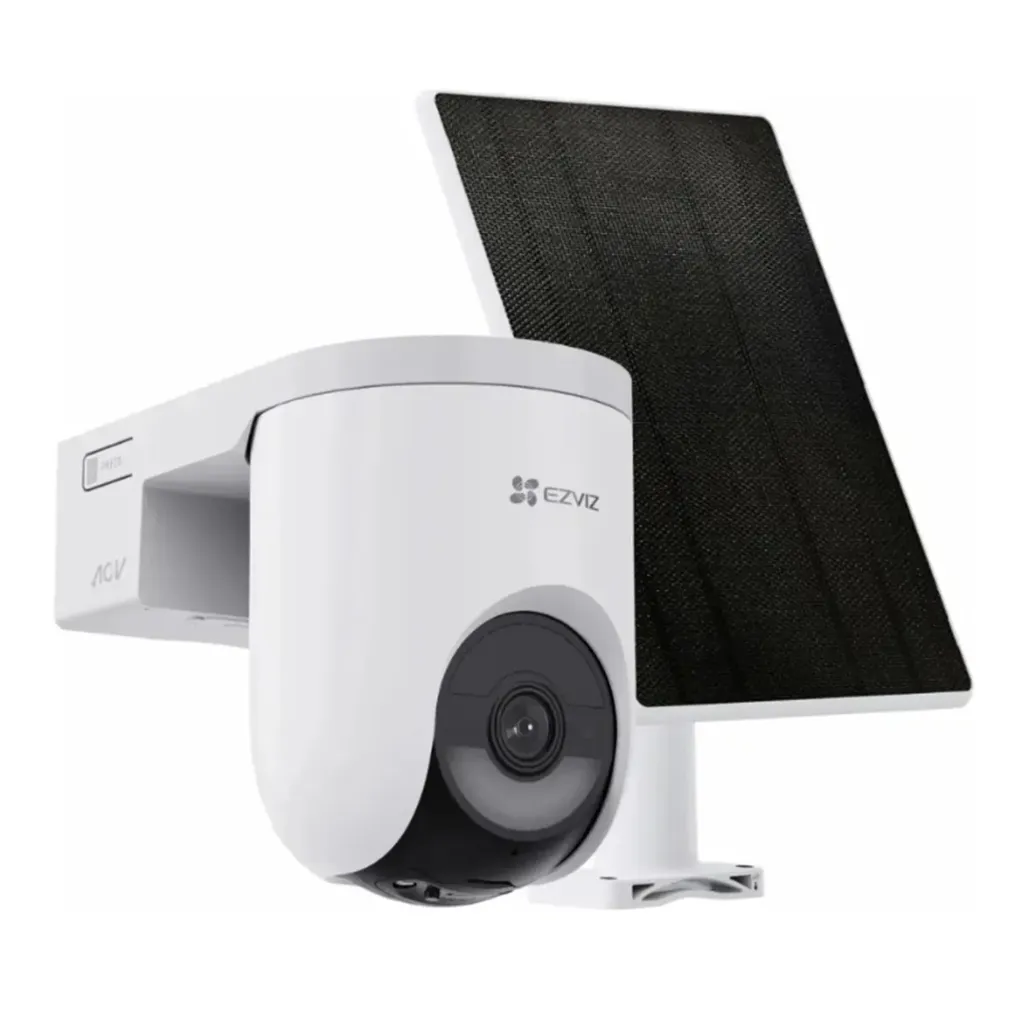 [CS-HB8c/SP-R100(4MP,W4GA)] Ezviz - Camara PT Wi-Fi +4G [4Mp] con Bateria Recargable + Panel Solar Seguimiento Inteligente Visión Nocturna a Color Exterior/Interior