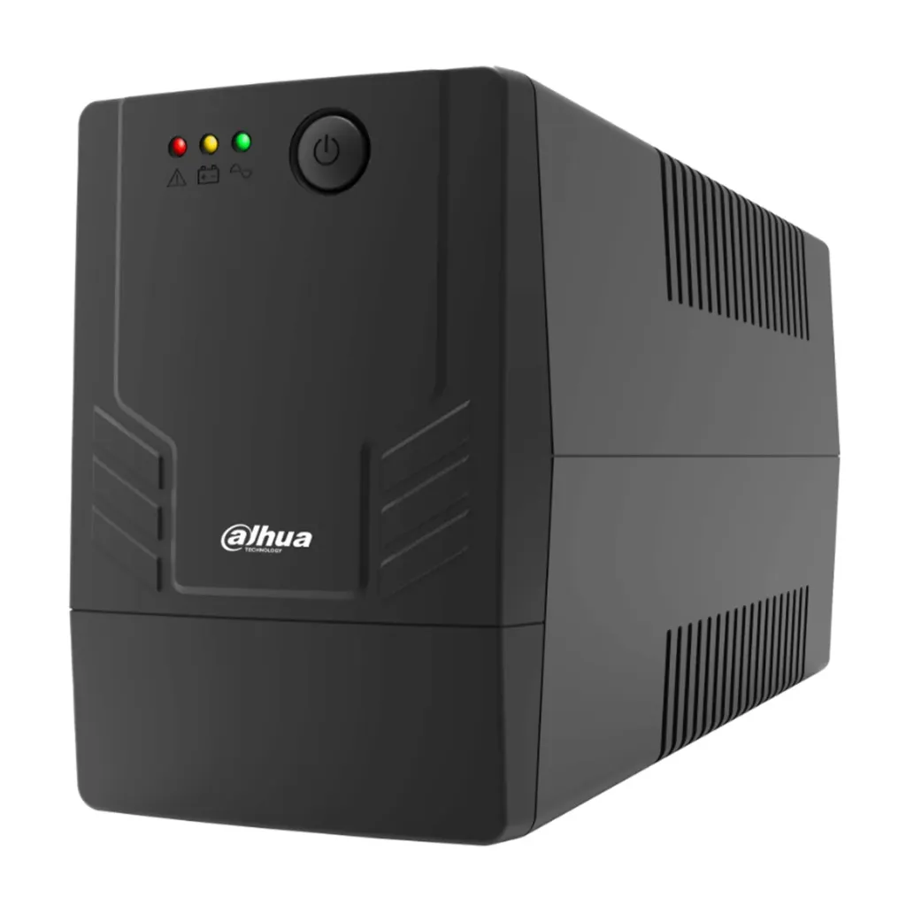 [DH-PFM3350-600N-110-US-S6] Dahua - UPS Line-Interactive 600VA/360W AVR Entrada 89-145VAC Salida 120VAC Onda Sinusoidal Simulada Batería 1×7Ah 2 Tomas NEMA Protección Sobrecarga/Cortocircuito [Backup CCTV/Router]