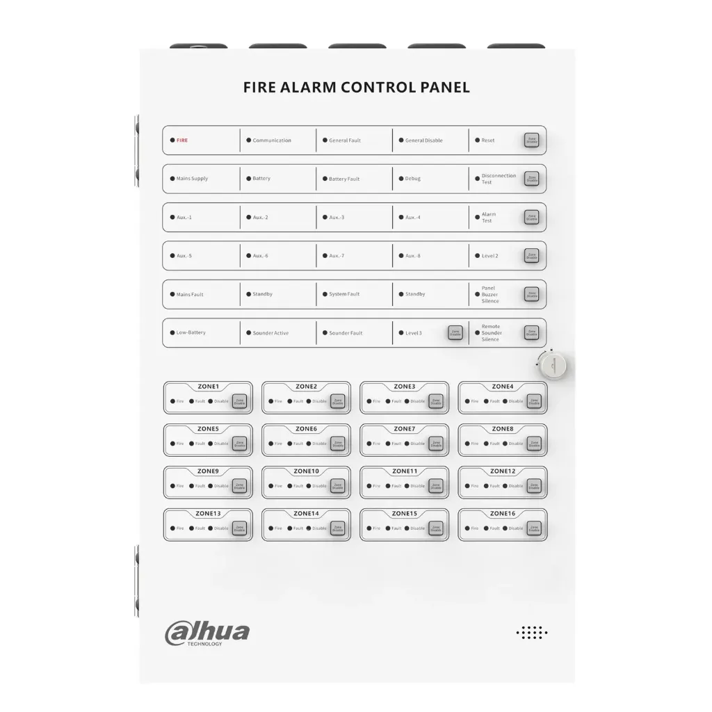[040229] [DHI-HY-CFP2016] Dahua - Panel de Control de Alarma Contra Incendios Convencional de 16 Zonas Interfaz Ethernet Interfaz RS-485 Registro de Eventos Históricos Alimentación principal de 90 VCA a 270 VCA Soporte de Plataforma Cloud... [Convencional]
