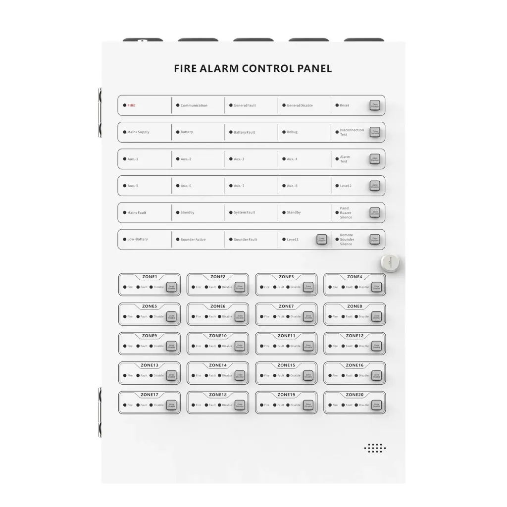 [040230] [DHI-HY-CFP2020] Dahua - Panel de Control de Alarma Contra Incendios Convencional de 20 Zonas Interfaz Ethernet Interfaz RS-485 Alimentación principal de 90 VCA a 270 VCA Capacidad de hasta 32 detectores por zona Soporta gestión... [Convencional]