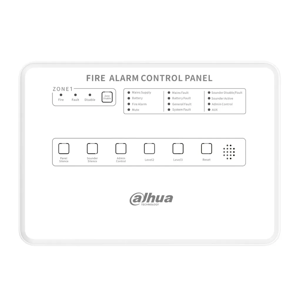[040233] [DHI-HY-CFP2002D] Dahua - Panel de Control de Alarma Contra Incendios Convencional de 2 Zonas Interfaz Ethernet Interfaz RS-485 Alimentación principal de 100 VCA a 240 VCA [Convencional]
