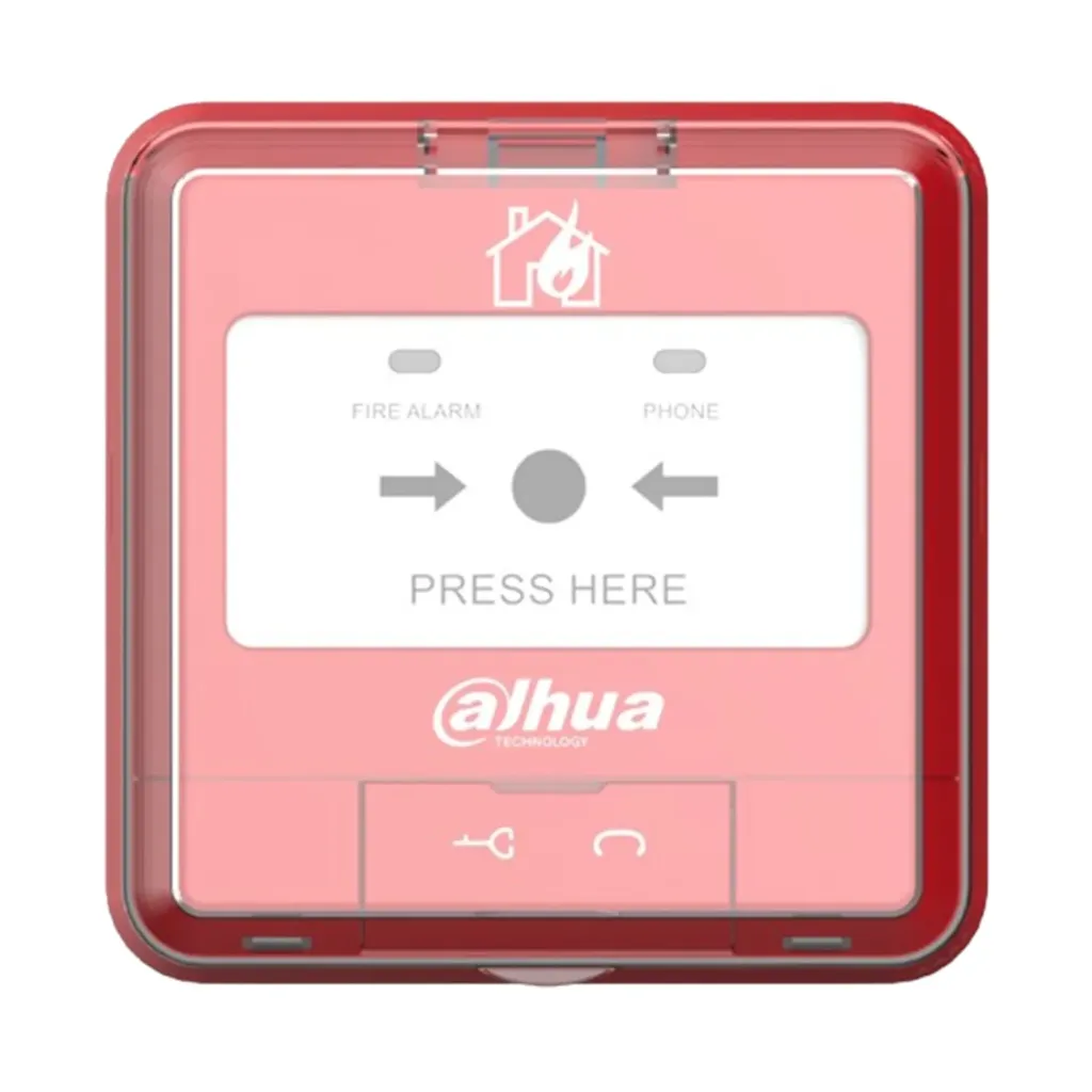 [DHI-HY-A0321] Dahua - Estación Manual de Alarma Contra Incendios Direccionable con Cubierta Protectora Botón de Alarma Tipo Pulsador Interfaz de Dos Hilos Sin Polaridad Salida de Contacto Normalmente Abierto Independiente... [WisuAlarm]