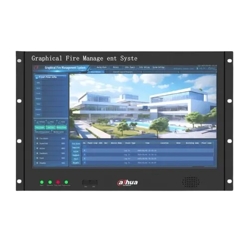 [040262] [DHI-HY-1101] Dahua - Sistema de Gestión Gráfica de Incendios Pantalla TFT-LCD de 18.5 Pulgadas Interfaz Ethernet Dual Interfaz RS-485 Interfaz RS-232 Interfaz CAN Alimentación de 24 VCC Capacidad de 10000 Registros de Eventos Carcasa... [WisuAlarm]