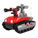 [DHI-HY-RXR-MC80BD-F460] Dahua - Robot contra Incendios y de Exploración a Prueba de Explosiones Cañón de Agua de 80 L/s Alcance de Chorro de 85 m Cámara Térmica Híbrida con Zoom Óptico 30x Detección de Gases Tóxicos y Combustibles Grado...