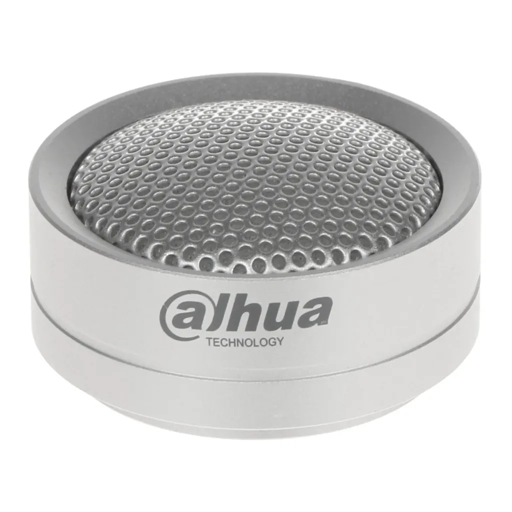 [DH-HAP120] Dahua - Micrófono de Alta Fidelidad Omnidireccional para Interiores Rango de Cobertura de 10 m2 a 70 m2 Sensibilidad de -34±3 dB Respuesta de Frecuencia de 80 Hz a 16 kHz Relación Señal/Ruido de 58 dB Alimentación de 12 VCC 40 mA...