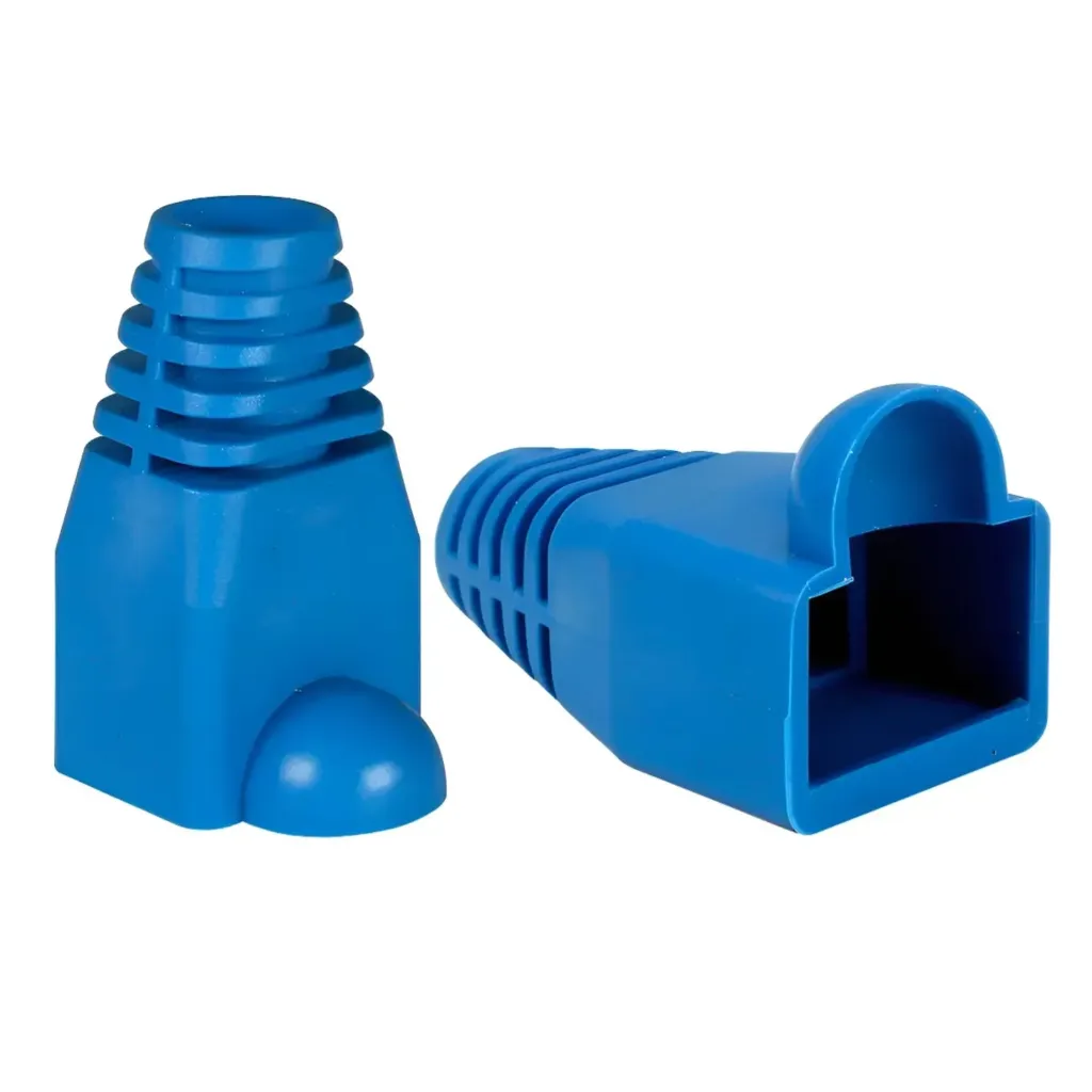 [022035] [DH-PFM976C-6-blue-V2] Dahua - Bolsa de 100 Capuchones para Conectores RJ-45 de Red Categoría CAT6 Color Azul Protección para Conectores RJ45 contra Polvo Humedad y Tensión Mecánica Material de PVC Flexible Diseño Ergonómico para Fácil Instalación...