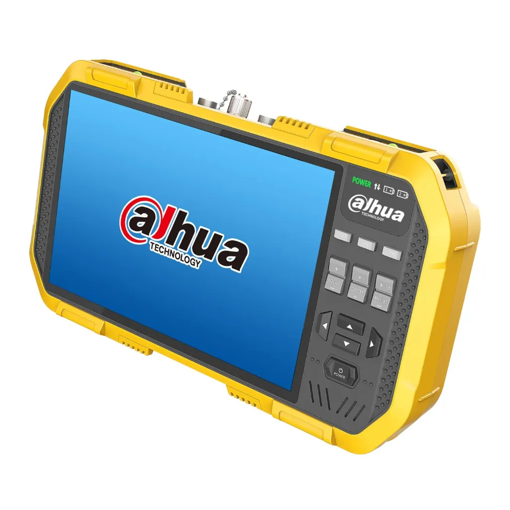 [DH-PFM907-E] Dahua - Tester de Instalación Integrado con Pantalla Táctil TFT de 7 Pulgadas Resolución 1920x1200 Soporta Cámaras IP HDCVI AHD HDTVI y CVBS Función de Multímetro Digital Prueba de Cable TDR Salida de Alimentación 12 VCC 2A y PoE...