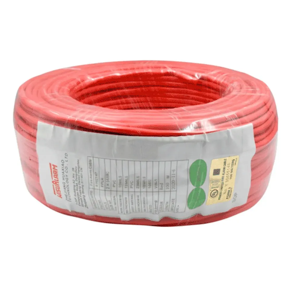 [2X18AWG] Dahua - Cable Blindado para Alarma de Incendio de 2 Conductores Calibre 18 AWG Bobina de 305 Metros Conductor de Cobre Sólido de 1.02 mm Blindaje de Lámina de Aluminio con Hilo de Drenaje de Cobre Estañado Chaqueta de PVC Altamente...