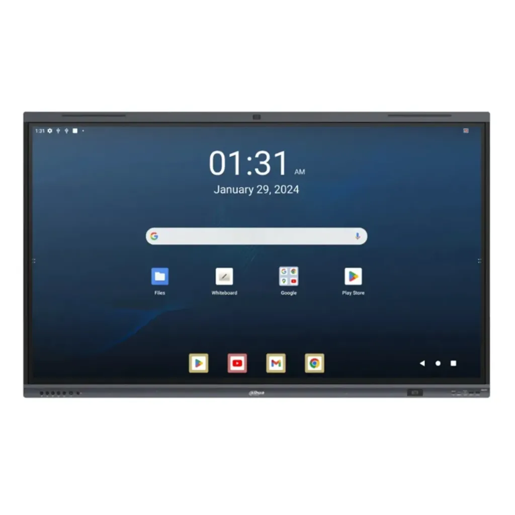[DHI-LPH86-MC480-U] Dahua - Pantalla Interactiva Táctil 86" DeepHub Ultimate Android 15 Ultra HD 4K 3840×2160 Cámara AI 48MP Auto-Framing Wi-Fi 6 Bluetooth 5.2 Audio 52W USB-C 100W PD