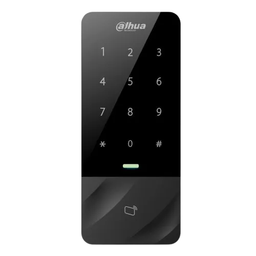 [DHI-ASI1201E-D] Dahua - Controlador Autónomo RFID Resistente al Agua IP67, Tarjeta EM 125 kHz + Contraseña, 30000 Usuarios, 150000 Registros, TCP/IP, RS-485/Wiegand, Teclado Táctil