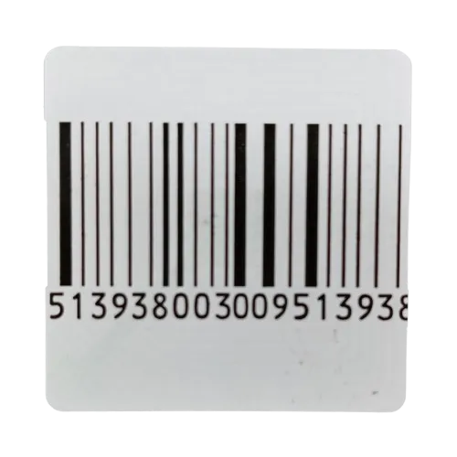 [DHI-ISC-ETR1-4040] Dahua - Etiqueta RF 40x40mm con Código de Barras para Sistema Antihurto EAS 8.2 MHz Detección ≤0.7m Lámina Cobre [20.000 Uds/Caja]