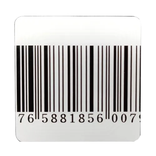 [DHI-ISC-ETR1-5050] Dahua - Etiqueta RF 50x50mm con Código de Barras para Sistema Antihurto EAS 8.2 MHz Lámina Cobre [20.000 Uds/Caja]