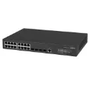 [DH-AS4300-16GT4GF] Dahua - Switch Gestionado L2+ 20 Puertos 16 RJ45 Gigabit + 4 SFP Gigabit Diseño sin Ventilador Montaje Rack o Escritorio