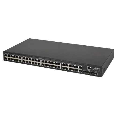 [030382] [DH-S5500-48GT4XF-E-V2] Dahua - Switch Gestionado L3 52 Puertos 48 RJ45 Gigabit + 4 SFP+ 10G Uplink Capacidad 176 Gbps IRF2 OSPF/RIP Rack 1U