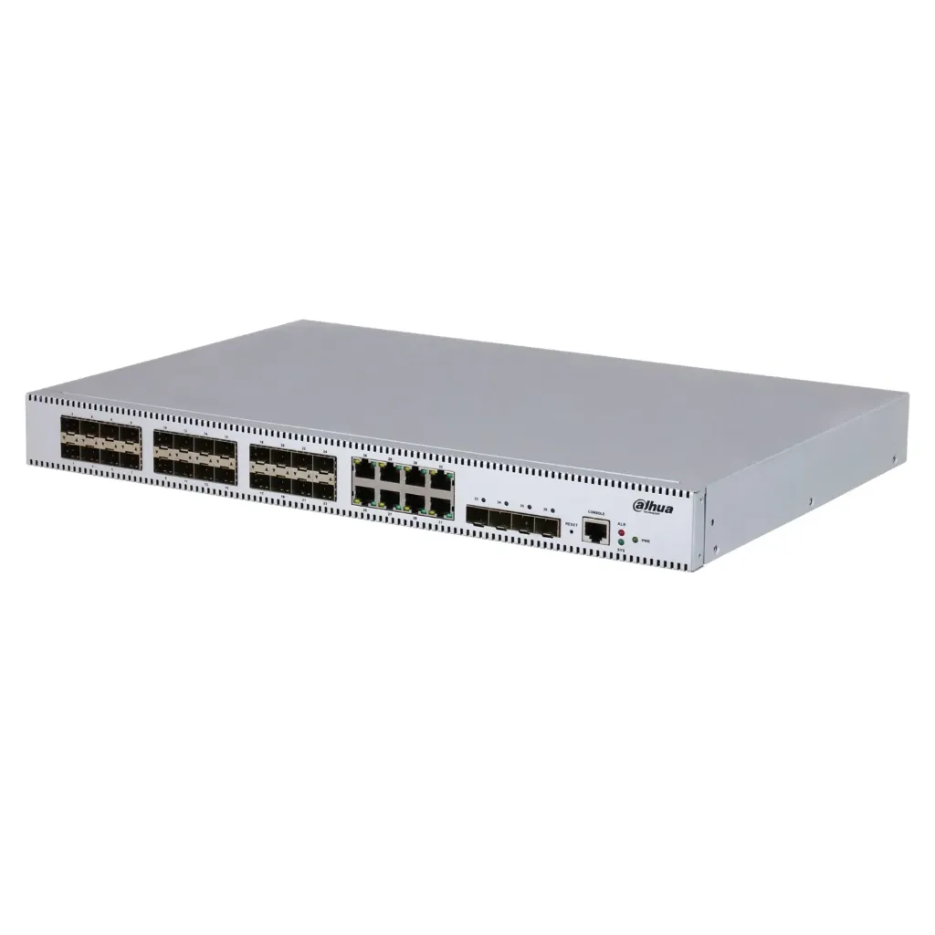 [030386] [DH-SG5036FX] Dahua - Switch Gestionado L2+ 36 Puertos 24 SFP Gigabit + 8 RJ45 Combo + 4 SFP+ 10G Uplink ERPS LACP Doble Fuente Rack 1U