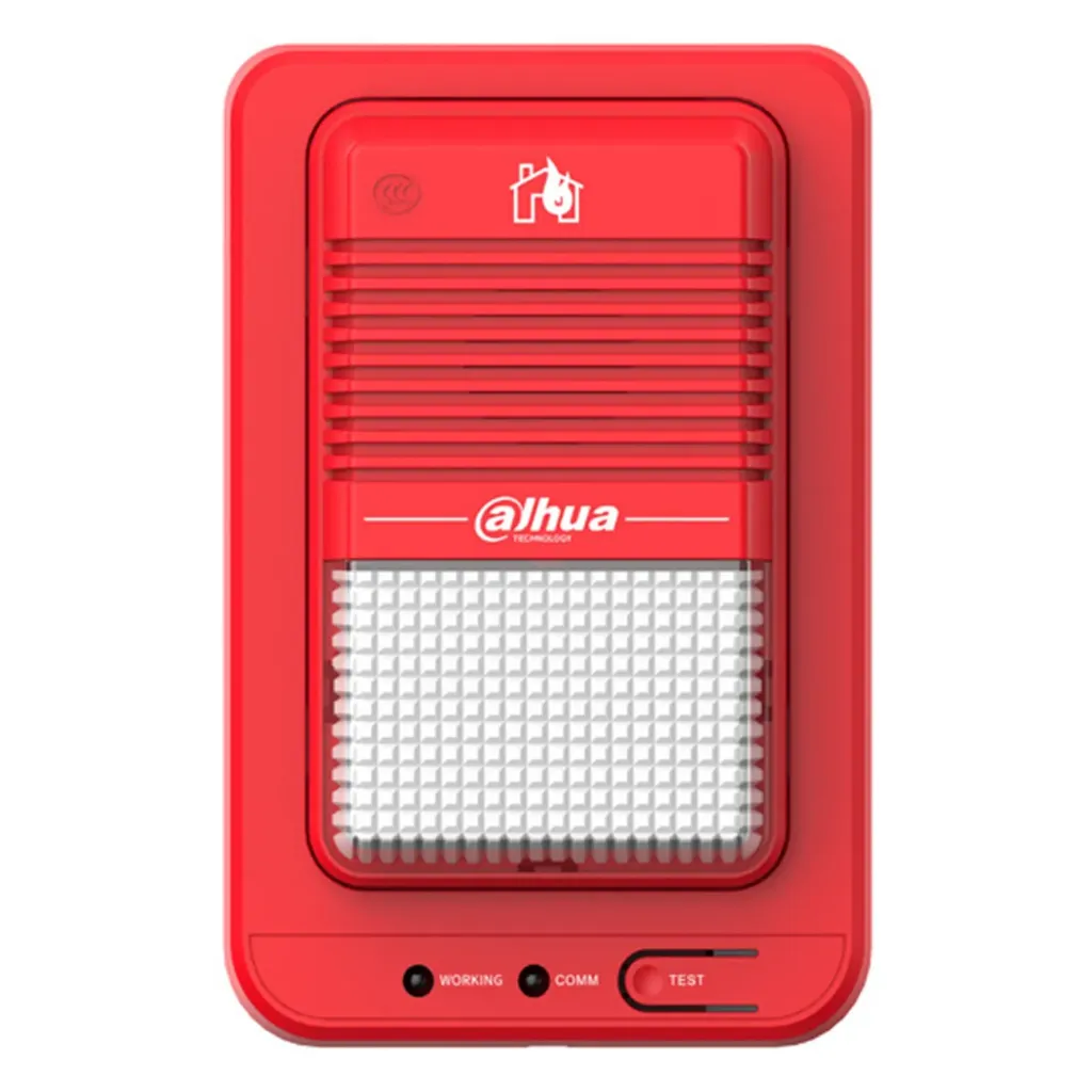 [DHI-HY-L0500] Dahua - Sirena con Estroboscópico LoRa Wisualarm para Sistema Direccionable, Inalámbrico, Frecuencia LoRa, Señal Visual y Audible, Compatible con Gateway Wisualarm