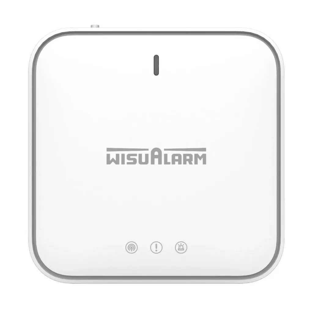 [DHI-HY-GW01A-R9] Dahua - Gateway Inalámbrico WisuLink, Wi-Fi 2.4 GHz IEEE 802.11b/g/n, RF 925 MHz, hasta 24 Dispositivos WisuLink, 5V/1A, Alarma 70 dB, Montaje en Pared o Sobremesa, –10°C a +55°C, CE