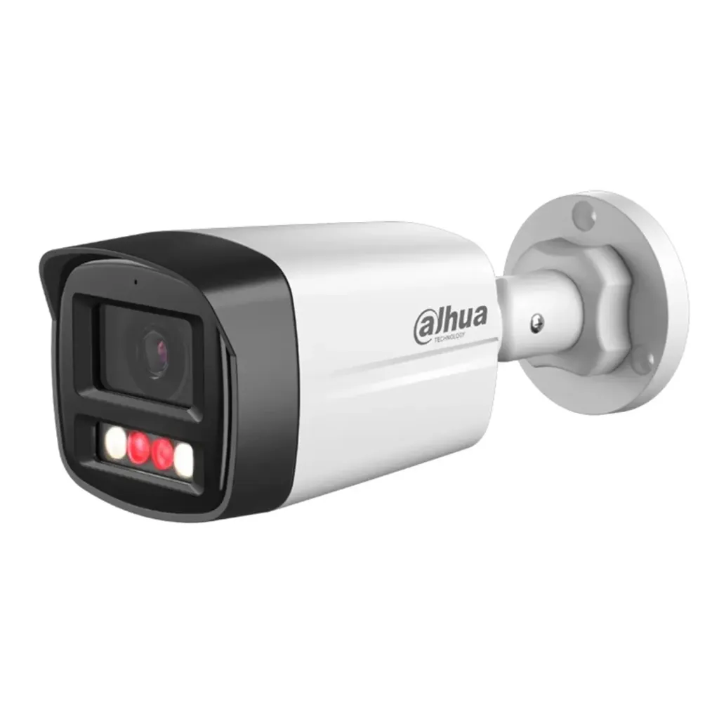 [010955] [DH-IPC-HFW1239TC1-SA-IL] Dahua - Cámara Bullet IP 1080P [2MP] Audio Bidireccional Lente 2.8mm Smart Dual Light H.265+ IP67 IK10 [Serie 1]