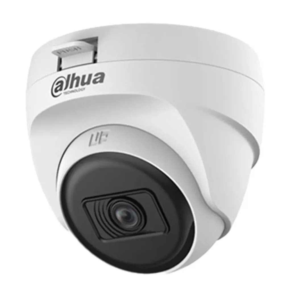 [DH-HAC-T1A21N-U-IL-A] Dahua - Cámara Domo HDCVI 1080P [2MP] con Audio Lente 2.8mm Smart Dual Light [Plástico] [Serie Cooper]