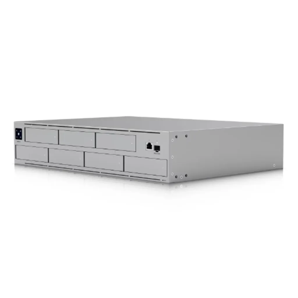 [011126] [UNVR-Pro] Ubiquiti - NVR PRO UniFi Protect con Bahía para 7 Discos Duros Almacena hasta 20 Cámaras 4k o 60 Cámaras 1080p Pantalla Táctil