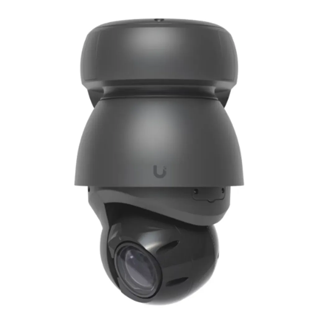 [UVC-AI-PTZ-B] Ubiquiti - Cámara IP PoE++ UniFi Protect PTZ 4K [4MP] AI Industrial Zoom Óptico 22x Visión Nocturna IR 100 Metros Reconocimiento Facial y Placas Protección IP66 Movimiento 360 [Negro]
