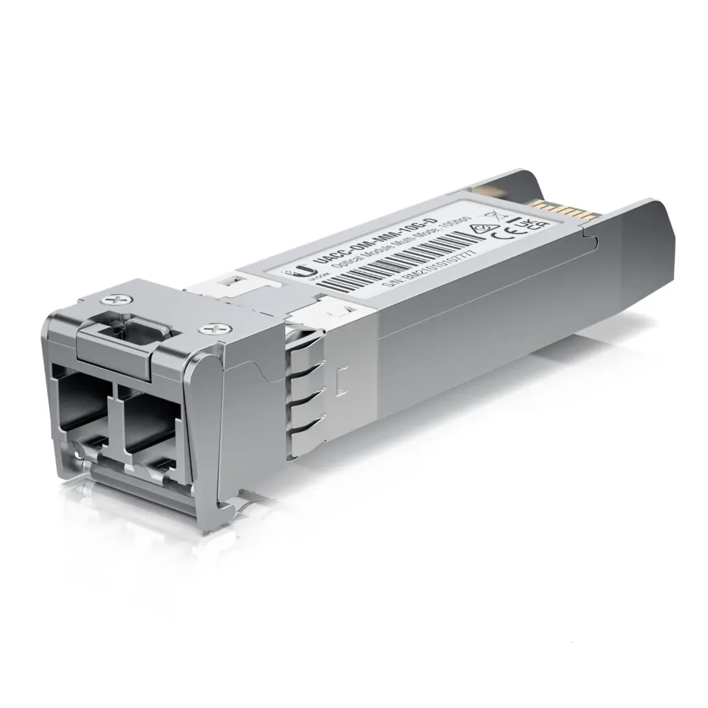 [020830] [UACC-OM-MM-10G-D] Ubiquiti - UFiber Módulo SFP+ 10G Transceptor MiniGibic MultiModo 10Gbps Hasta 300 Metros Conectores LC [1 Unidad]