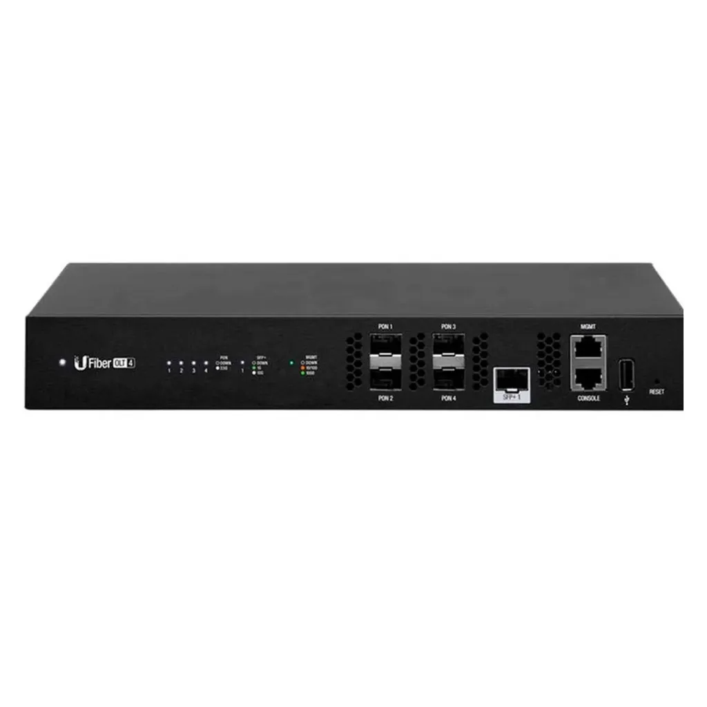 [020851] [UF-OLT-4] Ubiquiti - UFiber GPON OLT Terminal de Línea Optica hasta 512 ONUs concurrentes 4 Puertos SFP GPON + 1 Puertos SFP+ 10G