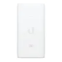 [U-PoE-AT] Ubiquiti - Adaptador PoE de 48VDC 0.65A 15W con Puerto Gigabit [Blanco]