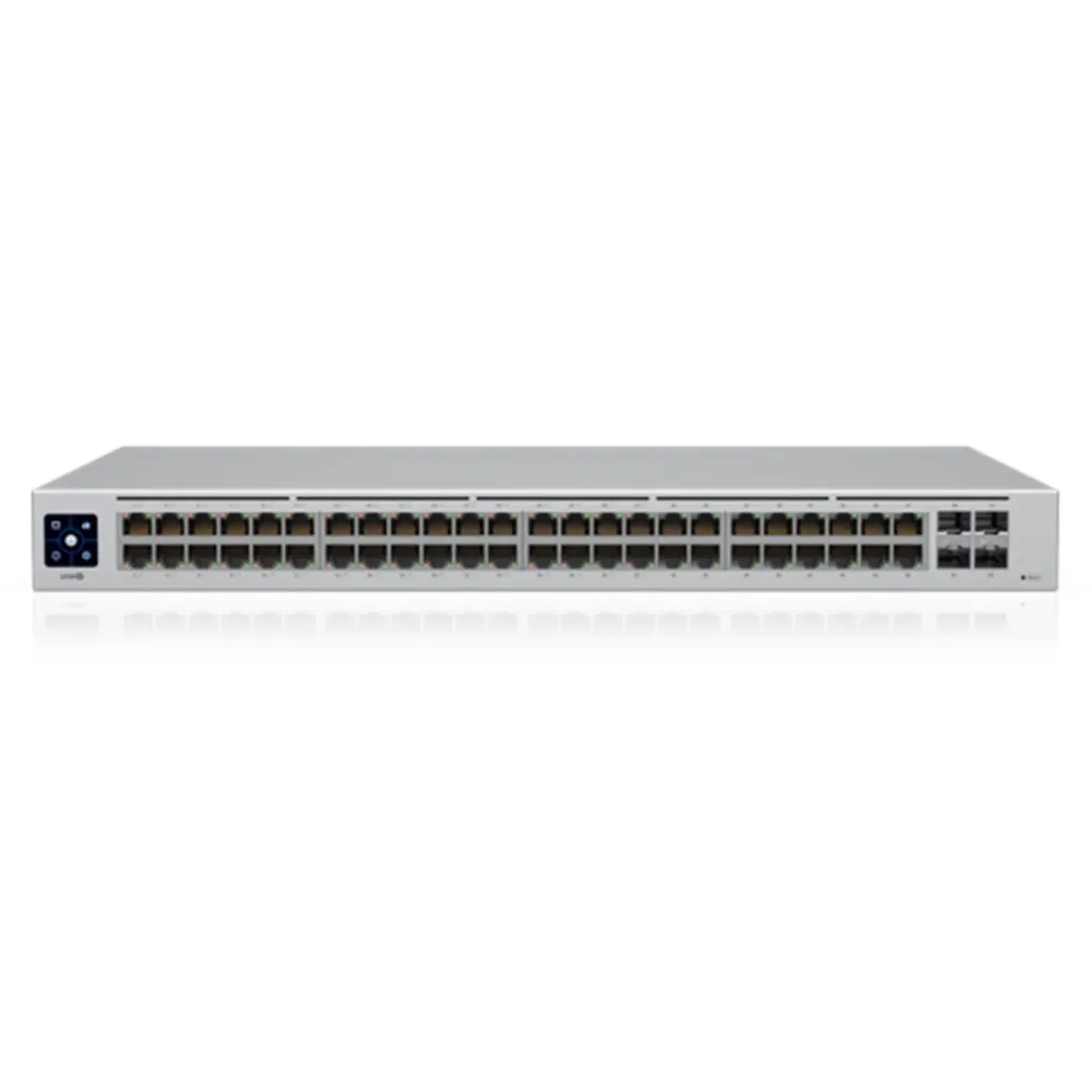 [USW-48-PoE] Ubiquiti - UniFi Switch Capa 2 de 48 Puertos [32 Puertos PoE 802.3af/at + 16 Puertos Gigabit] + 4 Puertos 1G SFP 195W