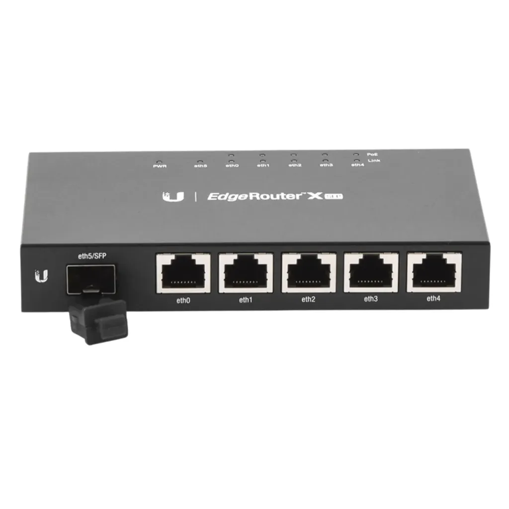 [021024] [ER-X-SFP] Ubiquiti - Router x SFP de 5 Puertos Gigabit + 1 Puerto SFP con Funciones Avanzadas de Ruteo