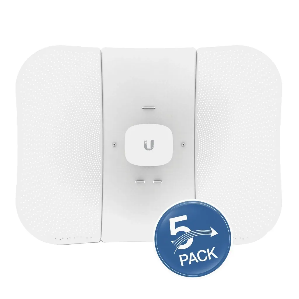 [LBE-5AC-GEN2-5] Ubiquiti - LiteBeam 2x2 MIMO airMAX AC GEN2 CPE 450 Mbps 5 GHz 23dBi [5 Unidades]