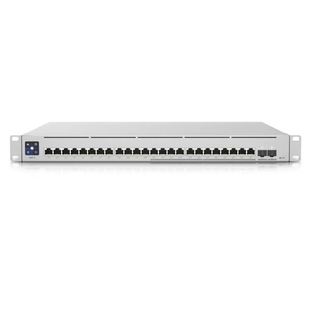 [USW-ENTERPRISE-24-PoE] Ubiquiti - Switch UniFi Empresarial Capa 3 de 24 Puertos PoE 802.3af/at + 2 Puertos 1/10G SFP+ 400W