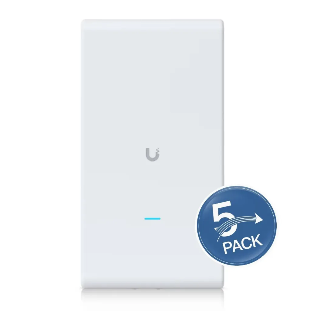 [021166] [UAP-AC-M-PRO-5] Ubiquiti - Punto de Acceso UniFi para Mesh en exterior Antena Integrada 360 Grados 802.11ac MIMO 3X3 [5 Unidades]