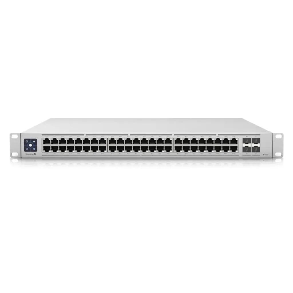 [USW-Enterprise-48-PoE] Ubiquiti - UniFi Switch Enterprise 48 PoE Conmutador PoE Multi-Gigabit de capa 3 gestionado de 48 Puertos