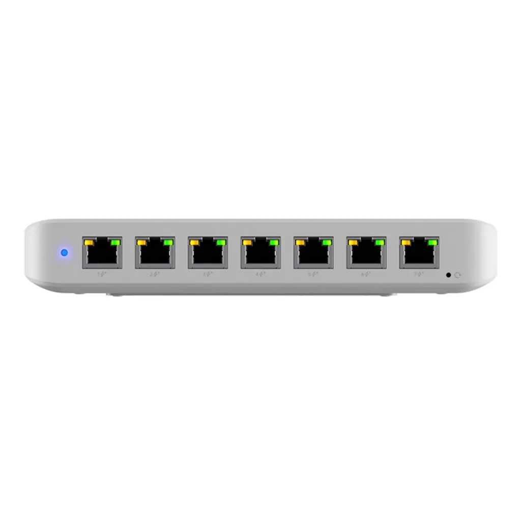 [USW-Ultra-210W] Ubiquiti - UniFi Switch PoE compacto capa 2, 8 Puertos GbE (7 con salida PoE+ y 1 con entrada PoE++)