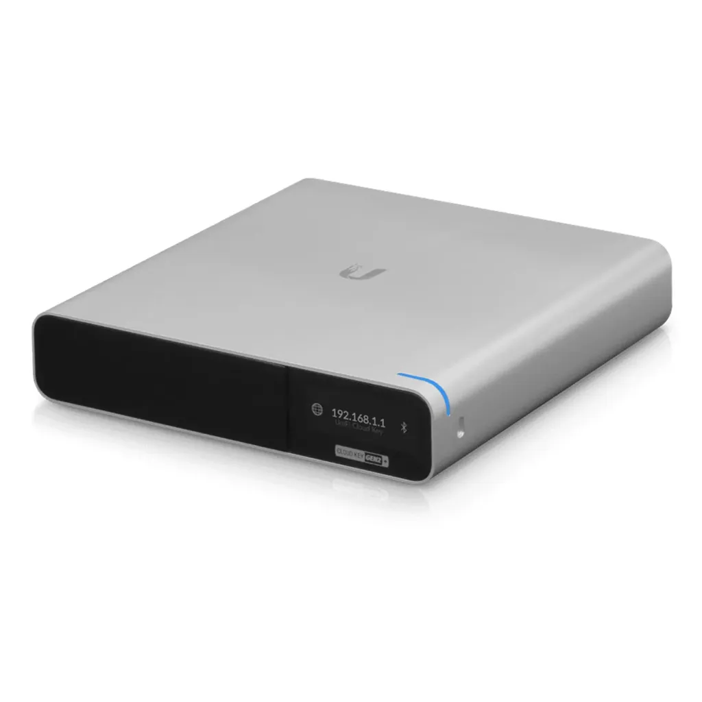 [UCK-G2-SSD] Ubiquiti - UniFi OS Console Cloud Key Gen2 PLUS SSD Administra Todas las Líneas UniFi Memoria SSD 1TB Gestione desde Internet o App Móvil Pantalla Informativa Alimentación PoE af o Adaptador de Corriente (NO incluidos)