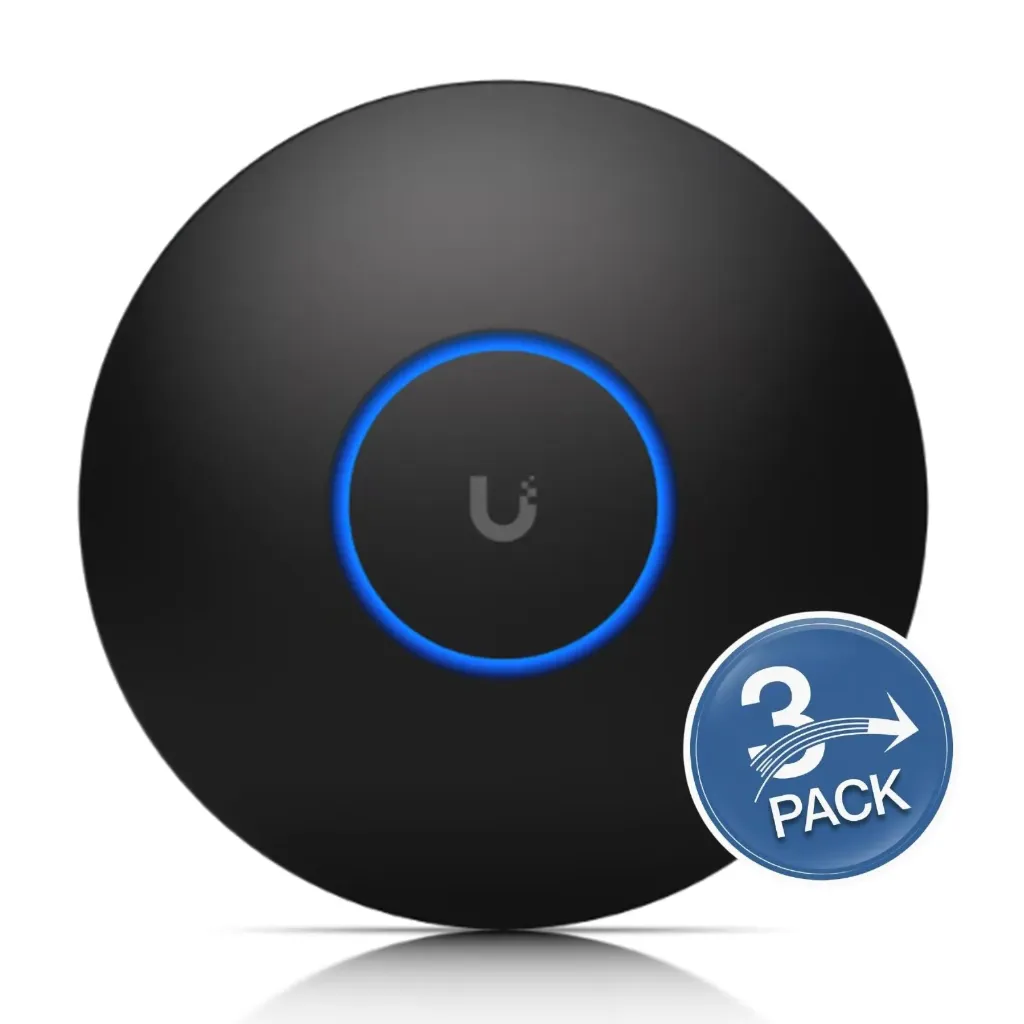 [021565] [NHD-COVER-BLACK-3] Ubiquiti - Mascara Decorativa Diseño en Negro para UAP-nanoHD [3 Unidades]