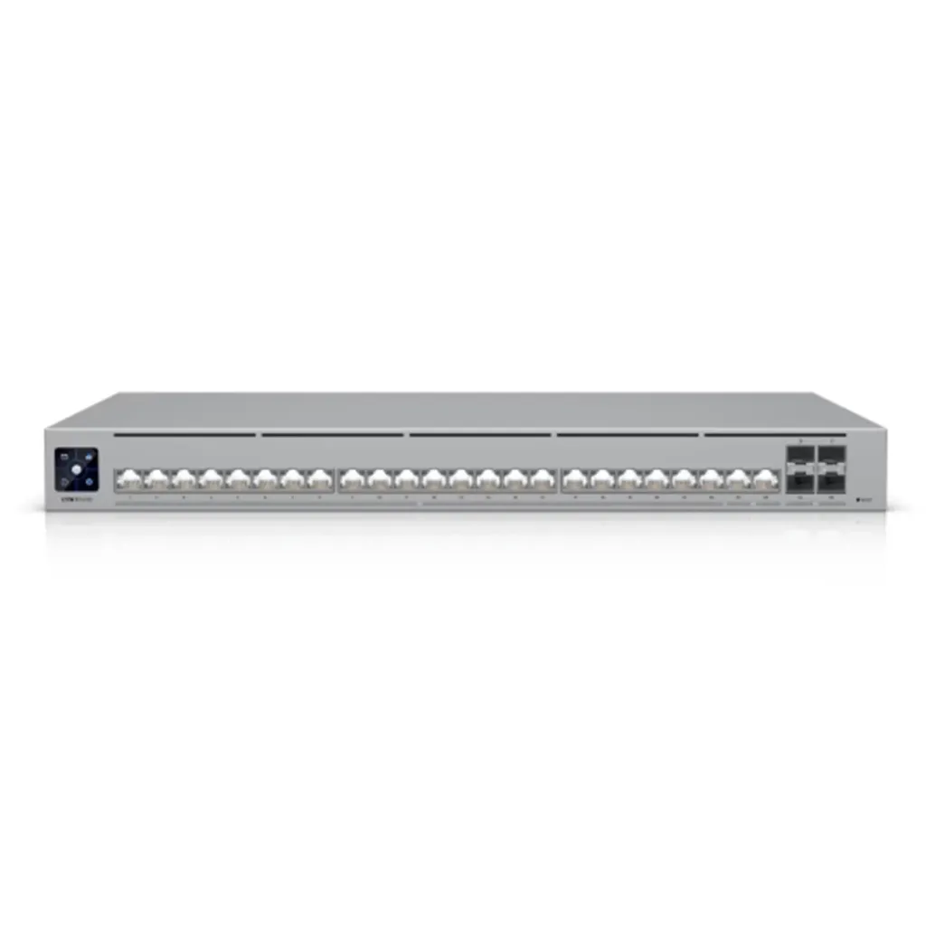 [USW-PRO-HD-24] Ubiquiti - UniFi Switch Pro de 24 Puertos de Alta Densidad Conmutador de capa 3 Incluye 2 puertos 10 GbE 22 puertos 2,5 GbE y 4 puertos SFP+ 10G
