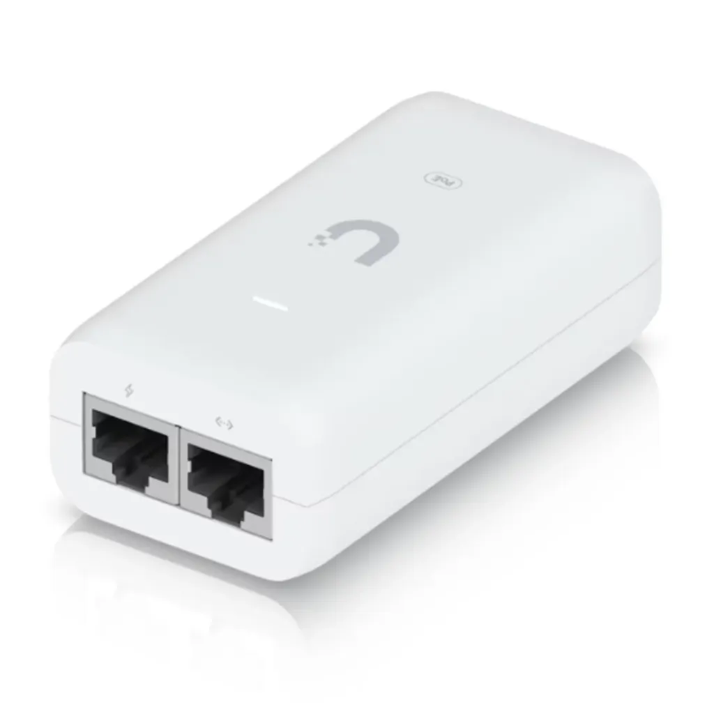 [021856] [U-PoE] Ubiquiti - Inyector Adaptador PoE UniFi U-PoE (48 VDC, 0.32 A hasta 15W) Puerto Gigabit ideal para Equipos UniFi