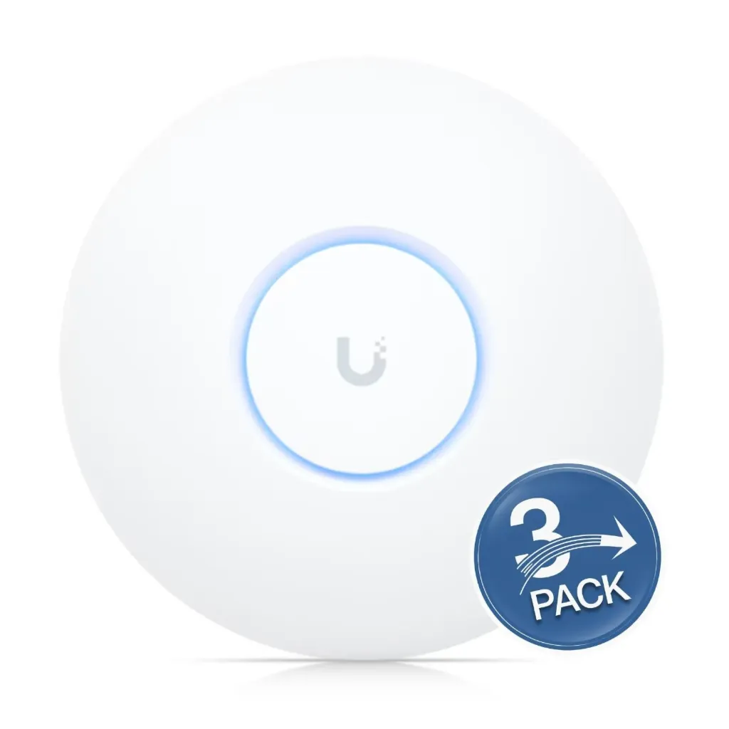 [021871] [UAP-nanoHD-3] Ubiquiti - Punto de Acceso WiFi 5 PoE UniFi 802.11ac Wave 2 MU-MIMO4X4 con Antena Beamforming hasta 1.7 Gbps para Interior PoE 802.3af Soporta 200 Clientes [3 Unidades]