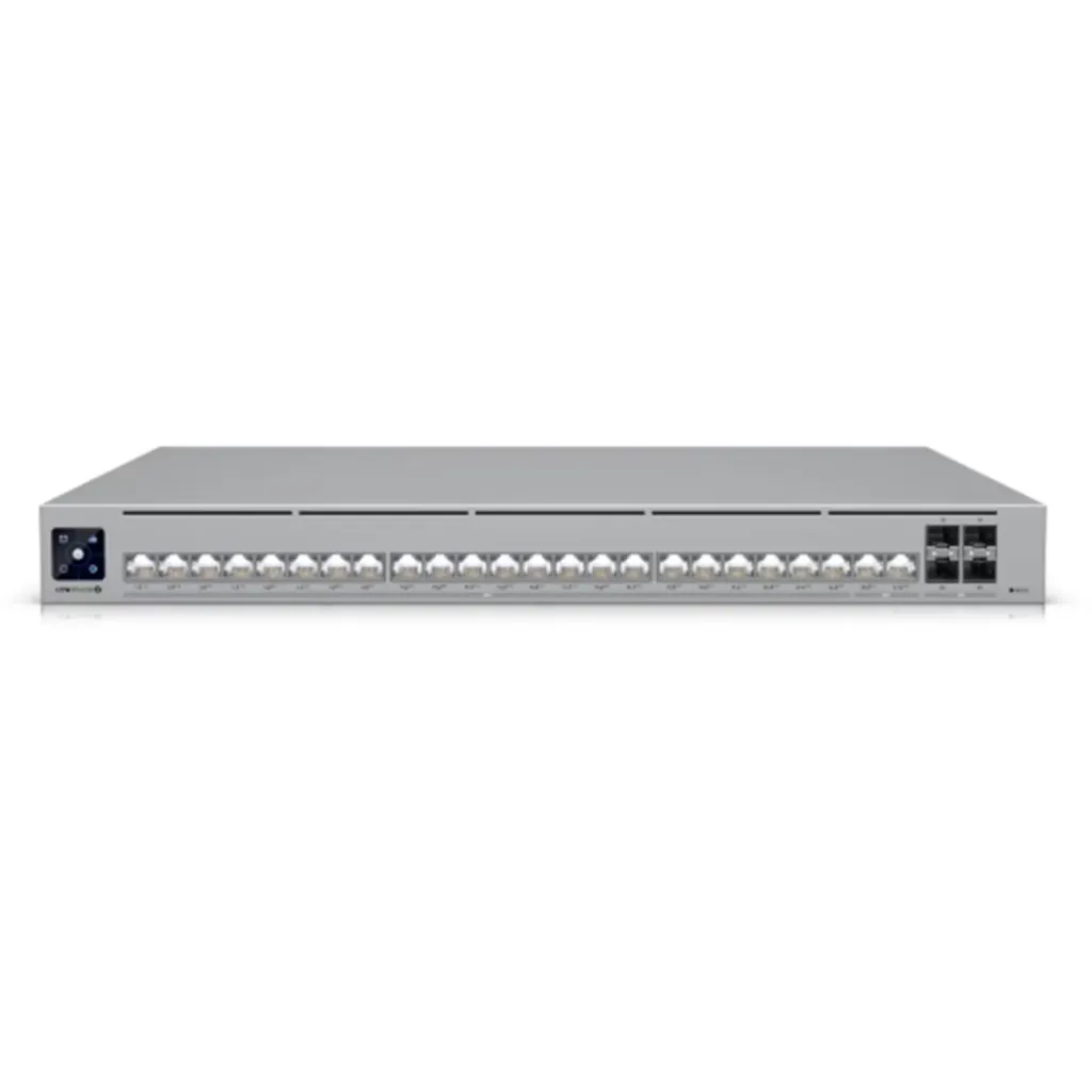 [USW-Pro-HD-24-PoE] Ubiquiti - Switch Pro HD UniFi Capa 3 24 Puertos Etherlighting PoE++ 22 Puertos 2.5 GbE 2 Puertos 10GbE todos PoE++ 4 Puertos 10G SFP+ 600W