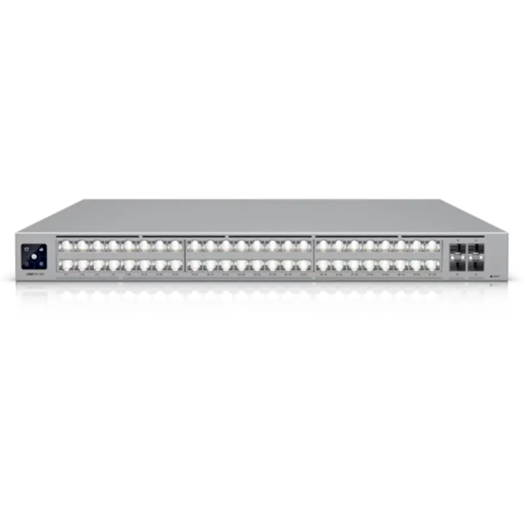 [021877] [USW-Pro-XG-48] Ubiquiti - Switch UniFi Capa 3 de 48 Puertos 16 Puertos 2.5 GbE 32 Puertos 10 GbE + 4 Puertos 25G SFP28 Pantalla Informativa