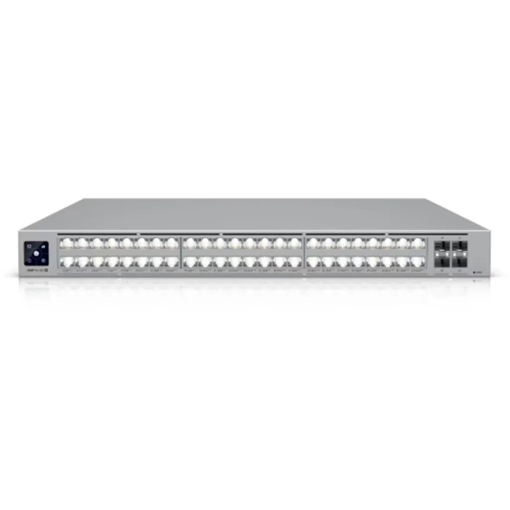 [021878] [USW-Pro-XG-48-PoE] Ubiquiti - UniFi Switch Etherlighting PoE+++ de Capa 3 de 48 Puertos de Nivel Profesional con 32 Puertos 10 GbE 16 Puertos PoE 2,5 GbE y 4 Puertos SFP28 de 25 G