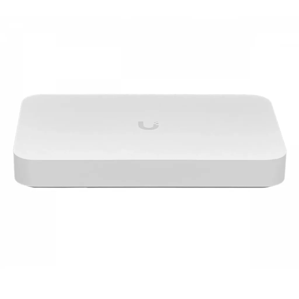 [UXG-Fiber] Ubiquiti - Router y Gateway (Todo en Uno) de 10G Diseñado para Escritorio con Switch Integrado de 4 Puertos 2.5 GbE (1) puerto WAN de 10G SFP+ (1) 10 GbE RJ45 (1) puerto LAN de 10G SFP+ UniFi