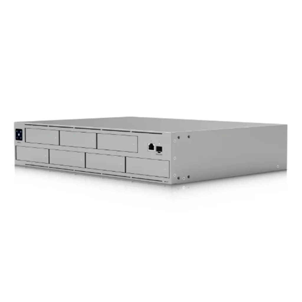 [UNAS-Pro] Ubiquiti - UNAS Pro Servidor de Almacenamiento en Red de 2U Rack con (7) Bahías para HDD/SSD de 2.5/3.5" con 1 Puerto Gb y 1 Puerto SFP+ 10G