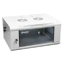 [WM6404-450-RAL7035] Onlink - Rack de Pared [4U] Cerrado Fijo 600x450x280mm con 3 Cerraduras y Puerta de Vidrio [Gris Luminoso]