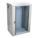 [WM6418-450-RAL7035] Onlink - Rack de Pared [18U] Cerrado Fijo 600x450x901mm con 3 Cerraduras y Puerta de Vidrio [Gris Luminoso]