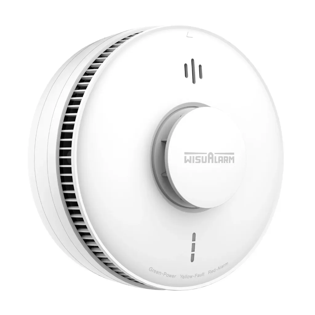 [030416] [DHI-HY-HT5MA] Dahua - Alarma Térmica Clase A1 Alimentada por Red con Batería Litio Recargable de 10 Años Rango de Activación 54-65°C Alarma Sonora 85 dB Hasta 24 Unidades Interconectadas Alimentación 100-250 VCA Norma BS 5446 Certificación CE [WisuAlarm]