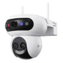 [CS-H90f-R105-8GT5W] Ezviz - Cámara IP PT H90f Triple 3K Wi-Fi 6 Doble Banda Lentes 2.8mm/6mm/12mm Zoom Híbrido 12x Reconocimiento Facial Local Audio Bidireccional Exterior